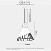 2x Chandelier E27 Pendant Light Modern Minimalist Nordic Style Restaurant Wood