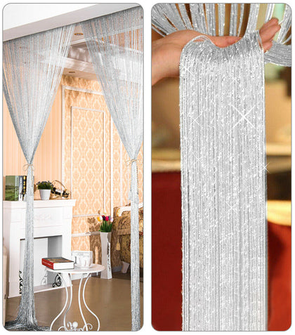 String Curtain Panels Door Fly Screen Room Divider Net Hanging Beaded Curtains