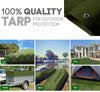 200GSM Tarpaulin Heavy Duty Builders Waterproof Ground Sheet Camping Cover Green