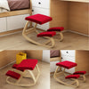 Ergonomic Kneeling Chair Rocking Posture Wood Stool for Home Office & Desk Chair