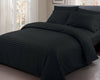 Satin Stripe Duvet Cover with Pillowcase Quilt Bedding Set Single Double King