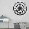 Vintage Handmade Clock Large Gear Wall Clock Rustic Wooden Luxury Art Home Decor