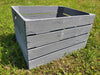 3 PACK - Large Wooden GREY Crate Apple Box Storage Display Unit Vintage