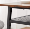 Industrial Dining Table Small Vintage Furniture Rustic Metal Kitchen Breakfast
