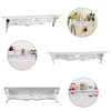 Heart Shaped Floating Wall Shelf Bookshelf Display Storage With Coat Hooks Set