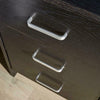 Bedside Table Black 3 Drawer Bedside Cabinet Night Stand Metal Runners