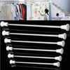 Telescopic Shower Curtain Rail Extendable Pole Bathroom Door Window Wardrobe Rod