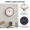 Wall Clock Illuminated / Solid Numerals Silent Retro Chic Decor 12-13inch Clocks