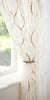 CLEARANCE Single Voile Patterned Curtain Sheer Panels Slot Top - Free Postage