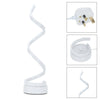 Modern LED Bedside Spiral Table Lamps Creative Design Curved Warm White Light UK