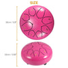 6 Inch 8 Notes Steel Tongue Drum Handpan Hand Drums Tankdrum with Drum Mallet UK