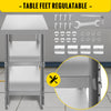 Commercial Stainless Steel Table BBQ Prep Table 24x14x33 In Restaurant