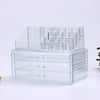 3 Drawer Cosmetic Organiser Makeup Jewellery Acrylic Storage Case Box Clear Tray