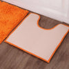 2 Piece Loop Bath Mat Ultra Soft Bathroom Rug Anti Slip Toilet Rug Pedestal Set