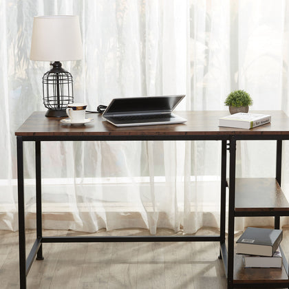 Home Office Desk Computer Desks Writing Table with Shelves Shelf Laptop