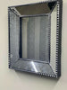 Luxury Industrial Wall Mirror Beaded Jewelled Bevelled Wall Mirror Hallway 38cm