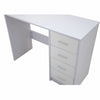 High Gloss 4 Drawer Vanity Dressing Table Computer Study Desk Furniture White