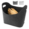 Felt Firewood Basket Storage Bag With Carrying Handles For Firewood Magazine Toy