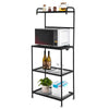 Kitchen Microwave Oven Stand 4 Tier Shelving Pot Plates Rack Storage Organizer