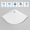 Quadrant Shower Tray Anti-Slip Lightweight Slate Effect For Enclosure Cubicle