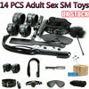 14pcs/set Adult Sex SM Toys Restraints Handcuffs Cuffs Bed Bondage BDSM Strap UK