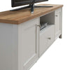 Astbury TV Unit Stand Media Cabinet 2 Doors + Drawer White & Oak