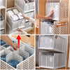 Detachable Wardrobe Drawer Cabinet Organizer Stackable Clothes Storage Box White