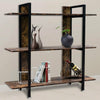 3/4/5 Tier Industrial Shelving Unit Display Stand Book Shelf Wooden Rack Storage