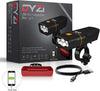 FULLY RECHARGEABLE BICYCLE / SUPER BRIGHT BIKE LIGHTS SET LIGHT WATERPROOF
