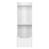 2 Tier Corner White Bookshelf Kids Cabinet Tall Bookcase Book Shelf Unit Display
