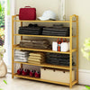 BAMBOO SHOE FOOTWEAR RACK STAND SHELF UNIT ORGANISER WOODEN STORAGE SHELVES