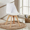 Eiffel Dining Chair Computer Desk Seat Wooden Legs For Home Office Room Study