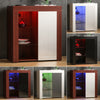 LED Sideboard 1 Door Buffet Storage Display Cupboard Cabinet High Gloss