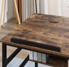 Industrial Writing Table Vintage Rustic Furniture Metal Drafting Computer Desk