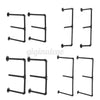 2Tier DIY Industrial Iron Pipe Shelf Rustic Wall Floating Shelving Brackets Home