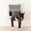 Dog Cat Pet 4 Way Locking Large Cat Small Dog Flap White Catflap Pet Door UK