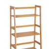 4-Tier Bamboo Ladder Bookcase Utility Shelf DIY Plant Stand Holder Study