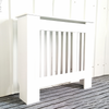 White Radiator Cover Cabinet Small Large Modern MDF Slat Wood Grill Furniture