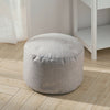Fabric Round Ottoman Footstools Foot Rest Stool Pouffe Living Room Furniture NEW