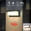 Modern 18W Outdoor PIR Motion Sensor LED Wall Light Garden Lamp IP65 Waterproof