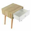 Small Bedside Table Wooden Cabinet 1 Drawer Unit Storage Bedroom Nightstand Wood