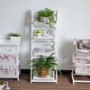 Folding 4 Tier Plant Flower Pot Shelf Stand Bookcase Storage Display Ladder