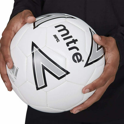 Mitre Football Ball Impel Training Footballs Soccer Balls Size 5 White