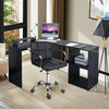Corner L-Shaped Computer Desk PC Table Study Workstation Home Office w/ Shelves