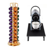 40 Coffee Capsule Holder For Nespresso Rotating Pod Tower Rack Storage Cafe