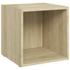 TV Cabinets 2 pcs Oak 37x35x37 cm Chipboard Living Room Hot Sale