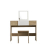 Flip-up Mirror Storage Dressing Table Makeup Dresser Desk Stool Vanity Set Home