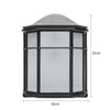 Outdoor Wall Lights Garden Glass Coach Sconce Lamp Black Metal Vintage Lighting
