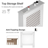 New Radiator Cover White Modern Traditional Wood Grill Shelf Cabinet Furniture
