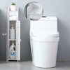 White Waterproof Bathroom Cabinet Paper Towel TallBoy Cupboard Narrow Cabinet
